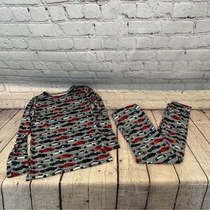 Posh Peanut Car Pattern Bamboo Pajama Set